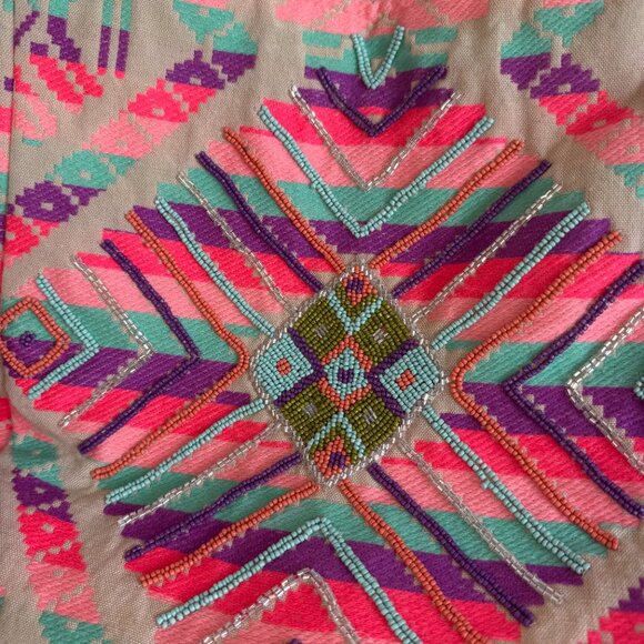 America & Beyond Summer Beaded Embellished Tote Bag - Picture 7 of 10